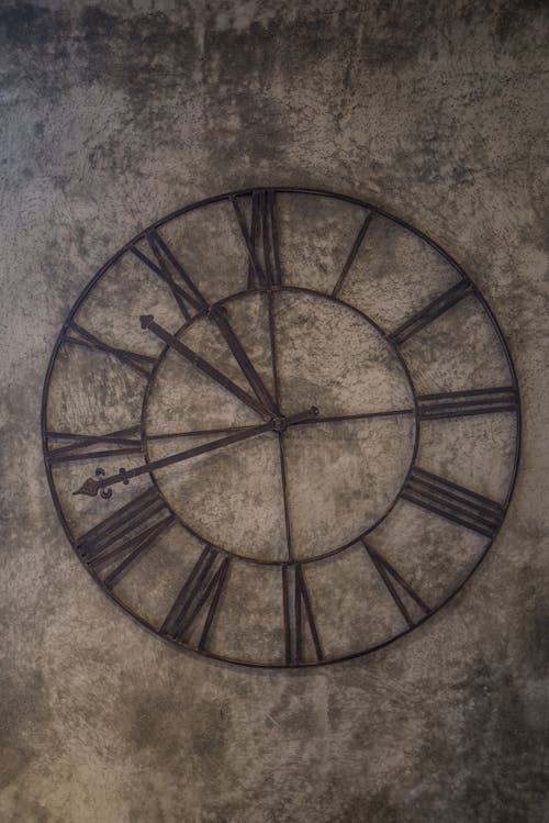 디자인, 로마 숫자, 벽 시계의 무료 스톡 사진