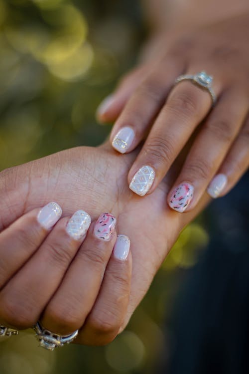 Free Close Up Shot of a Person's Finger Nails Stock Photo