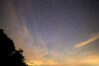 星空中点缀着银河系和流星条纹，令人惊叹