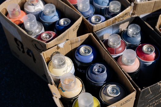 paint cans