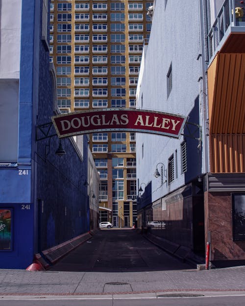 Free Douglas Alley, Downtown Reno, Nevada, United States  Stock Photo