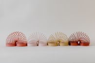 A Set of Slinkies in Different Colors