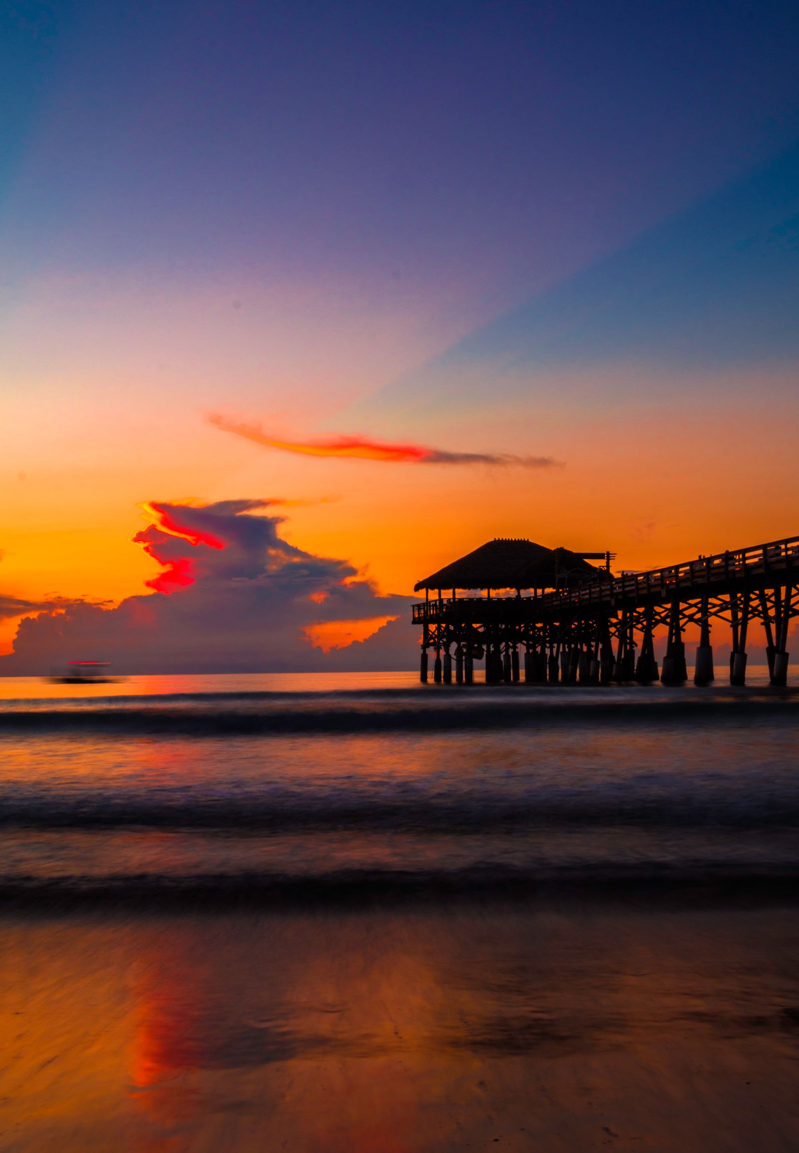 Photography of a dock during sunset in Florida