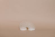 White Round Paper on White Surface