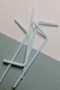 White Metal Frame on Gray Textile