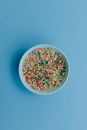 White Round Ceramic Bowl With Candies