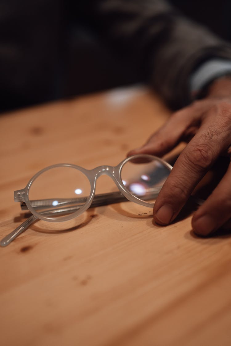 Anonymous Man With Round Eyeglasses