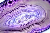 Purple Patterns in a Rock
