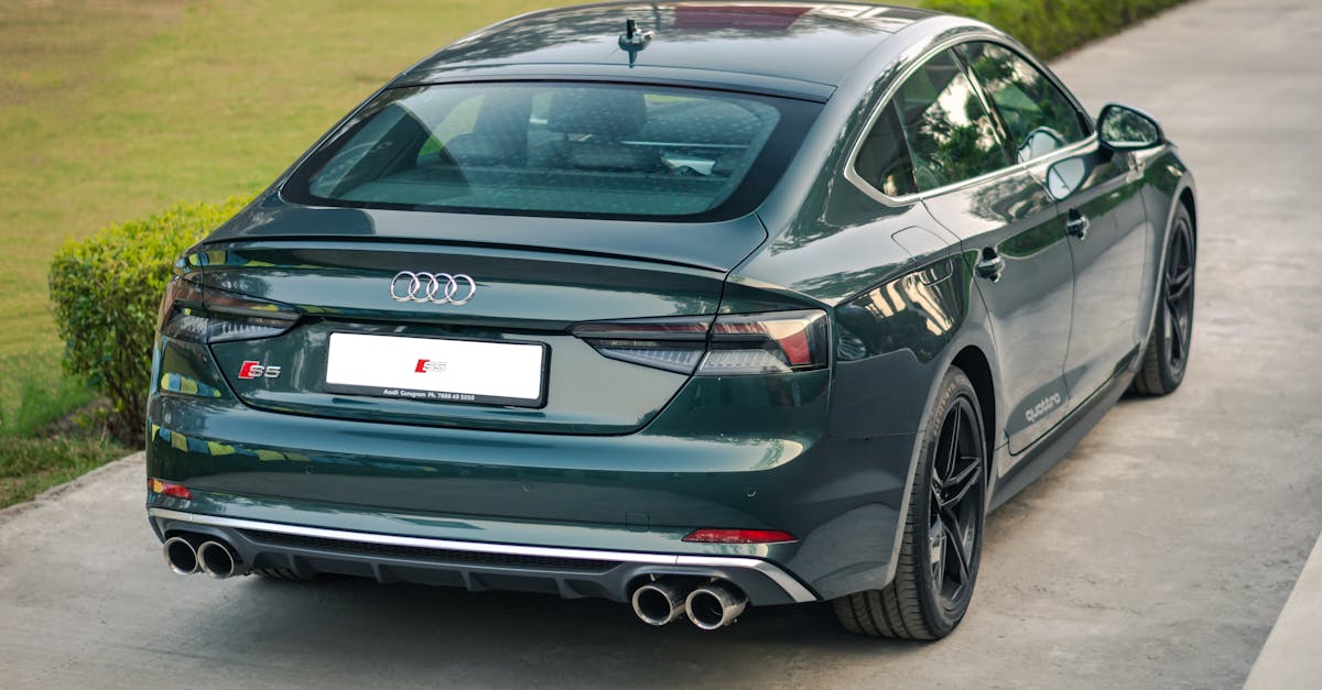 Back View of Audi · Free Stock Photo