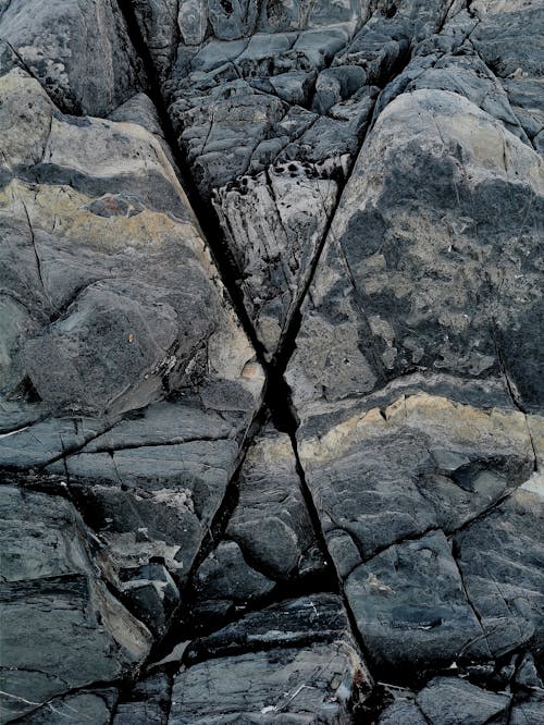 Big Cracks on  Rock Formation