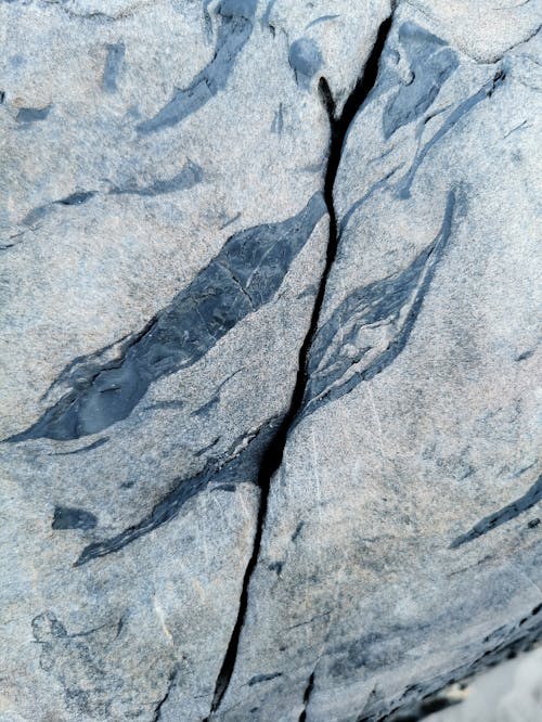 A Wide Crack over a Rock
