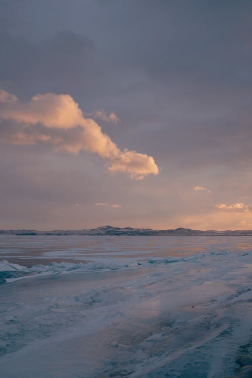 beach winter snow wallpaper