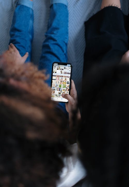 Free Person using a Smartphone  Stock Photo