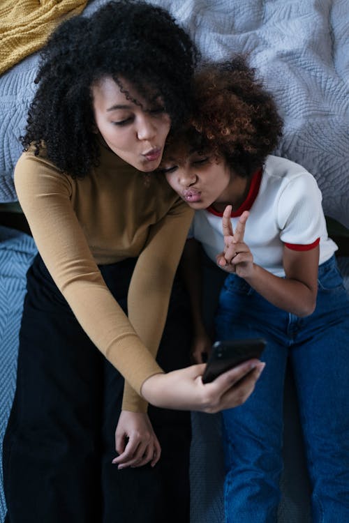 Young Women taking a Selfie 