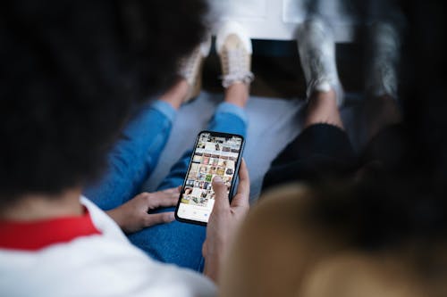 Free Person using a Smartphone Stock Photo