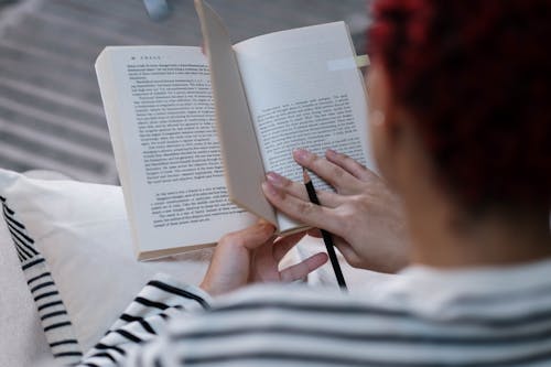 Person reading a Book