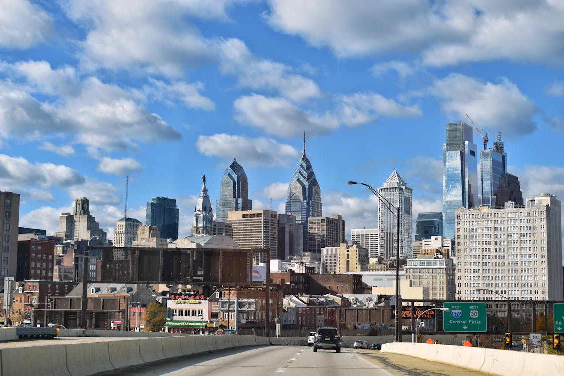 Free stock photo of philadelphia skyline