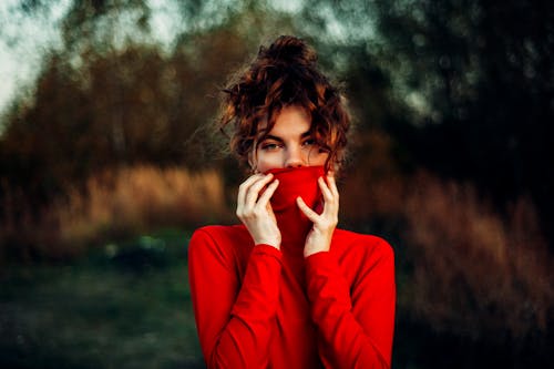 Free Woman Covering Face Stock Photo