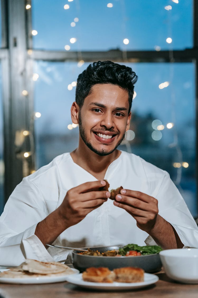 Man In White Dress Shirt Smiling