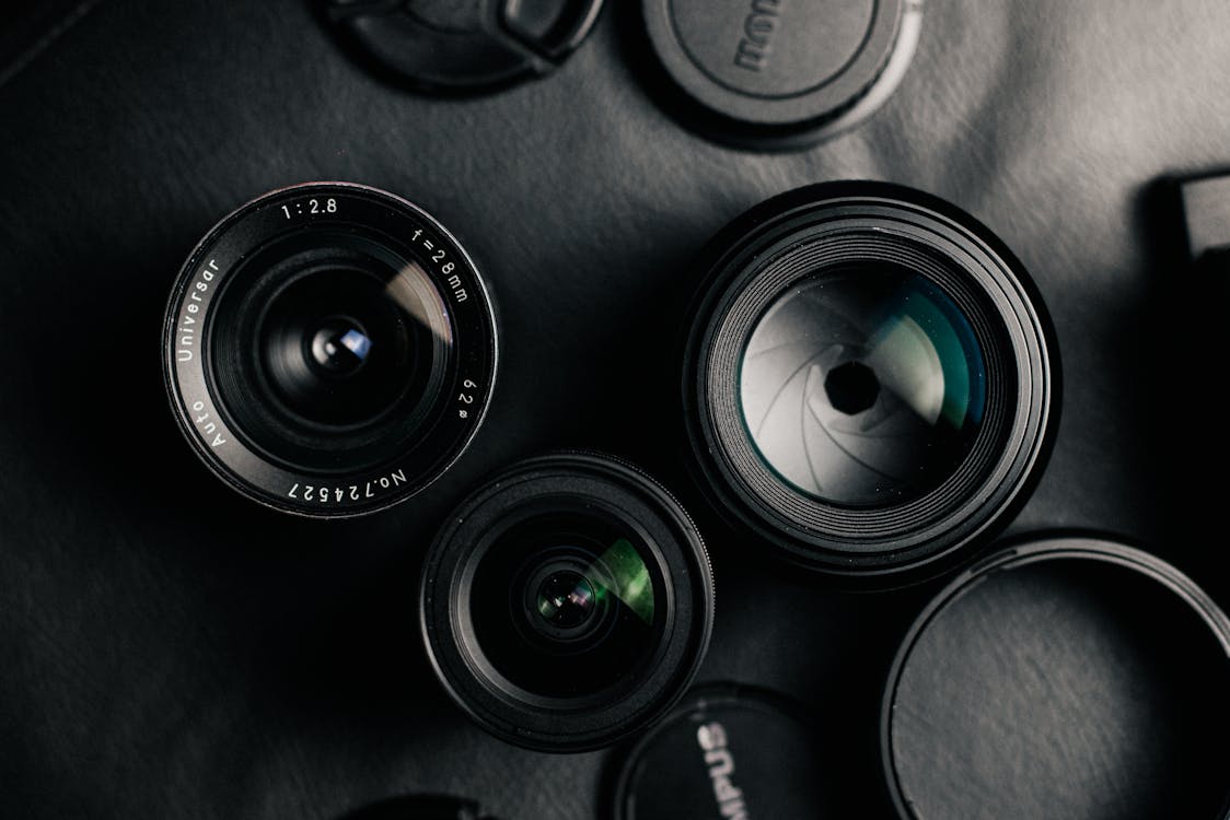 Black Camera Lens in Close Up Photography