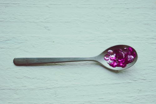 Purple Crystals on Spoon