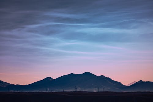Ücretsiz akşam karanlığı, dağ, gün batımı içeren Ücretsiz stok fotoğraf Stok Fotoğraflar