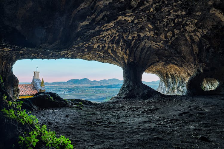 Interior Of Grotto In Village