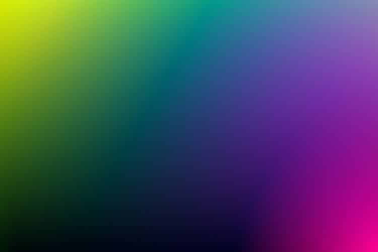 A Blue, Pink And Yellow Color Gradient