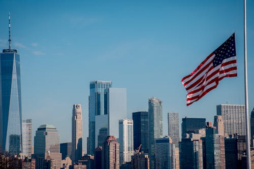 Gratis stockfoto met amerika, binnenstad, blauwe lucht