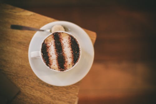 Free Close-up Photography of Cup of Cappuccino Stock Photo