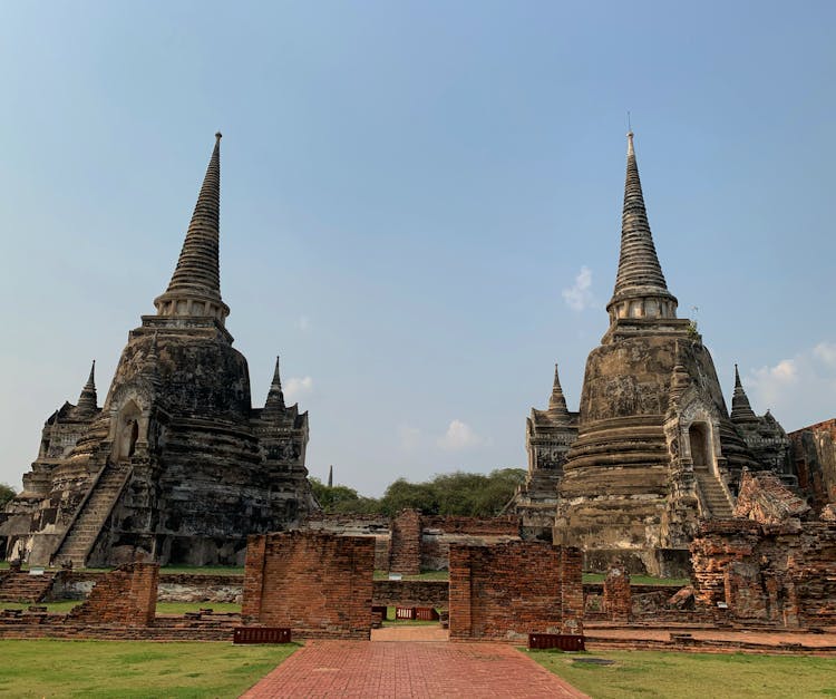 The Wat Phra Si Sanphet In Ayutthaya, Thailand