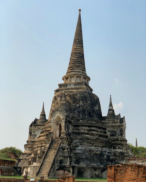 Ücretsiz antik, ayutthaya, dikey atış içeren Ücretsiz stok fotoğraf Stok Fotoğraflar