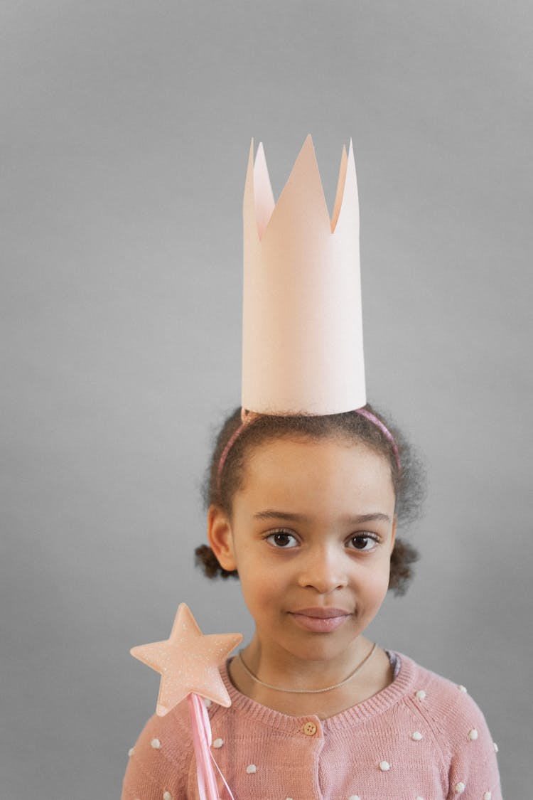 Cute Black Girl In Princess Costume