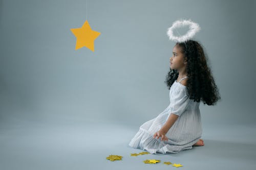 Ingyenes stockfotó afro-amerikai lány, angyal, aranyos témában