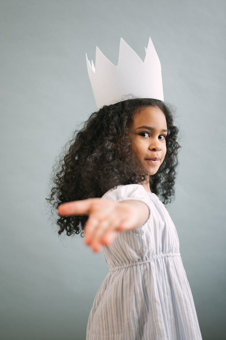 Cute Black Girl In Princess Outfit