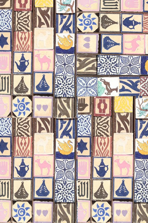 Free stock photo of ceramic tiles, moroccan tiles, photography Stock Photo