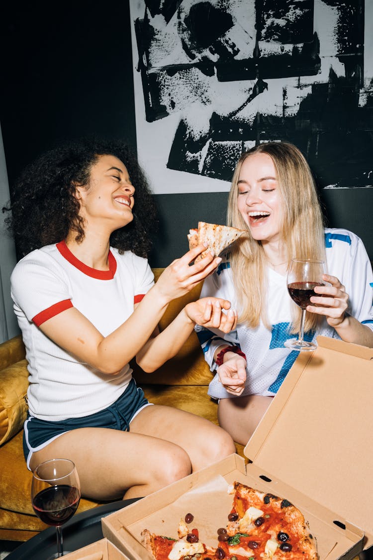 Two Young Women Having Fun