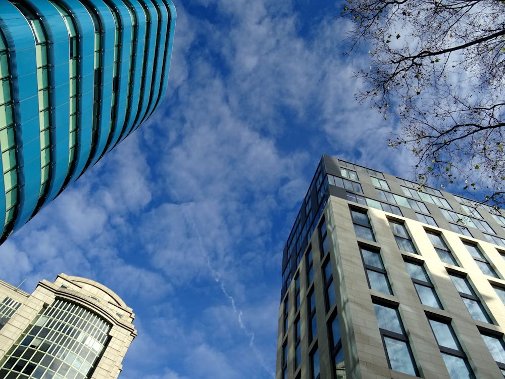 Free Low Angle Shot of the Buildings Stock Photo