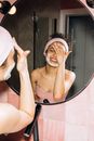 Girl Doing Her Facial Skin Care