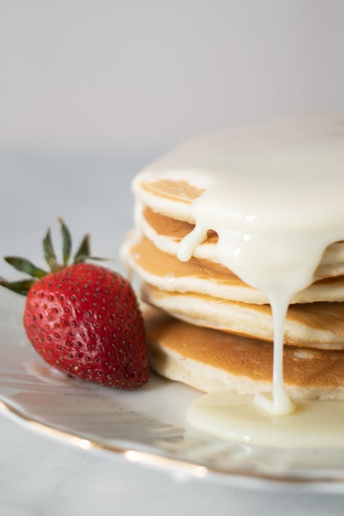 Foto d'estoc gratuïta de creps americanes, fotografia d'aliments, maduixa