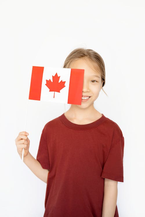 Canada Covering the Girl's Face