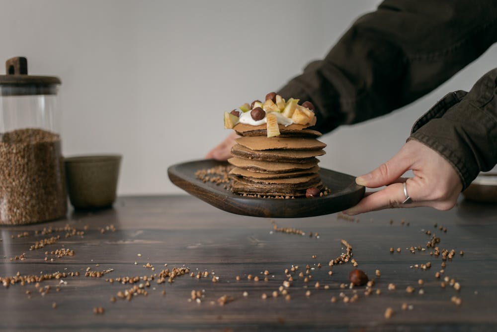 Vegan Oatmeal Discard Pancakes