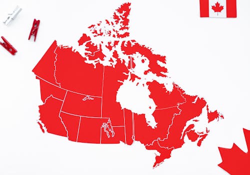 bayrak, harita, Kanada içeren Ücretsiz stok fotoğraf
