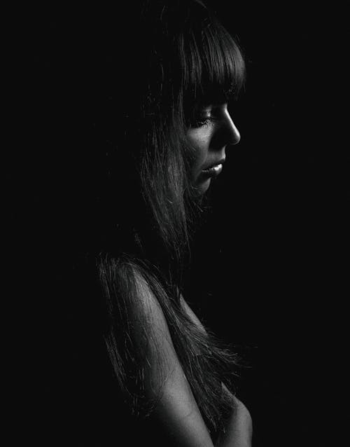 Grayscale Photography of a Beautiful Woman