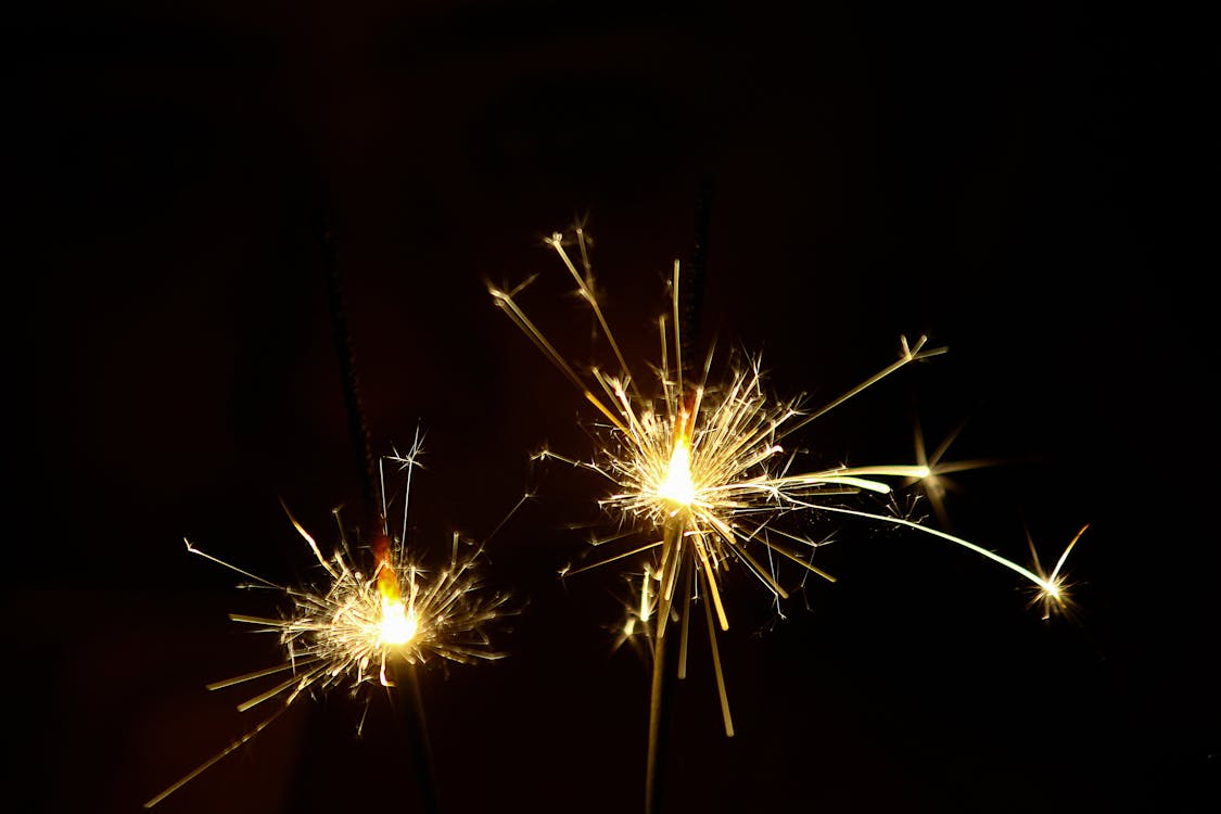 Close-up Photography of Sparklers