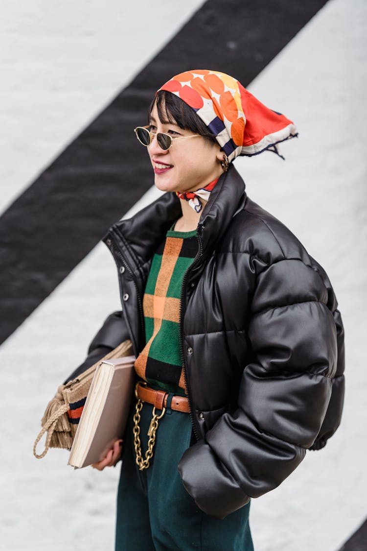 Stylish Asian Woman On Street