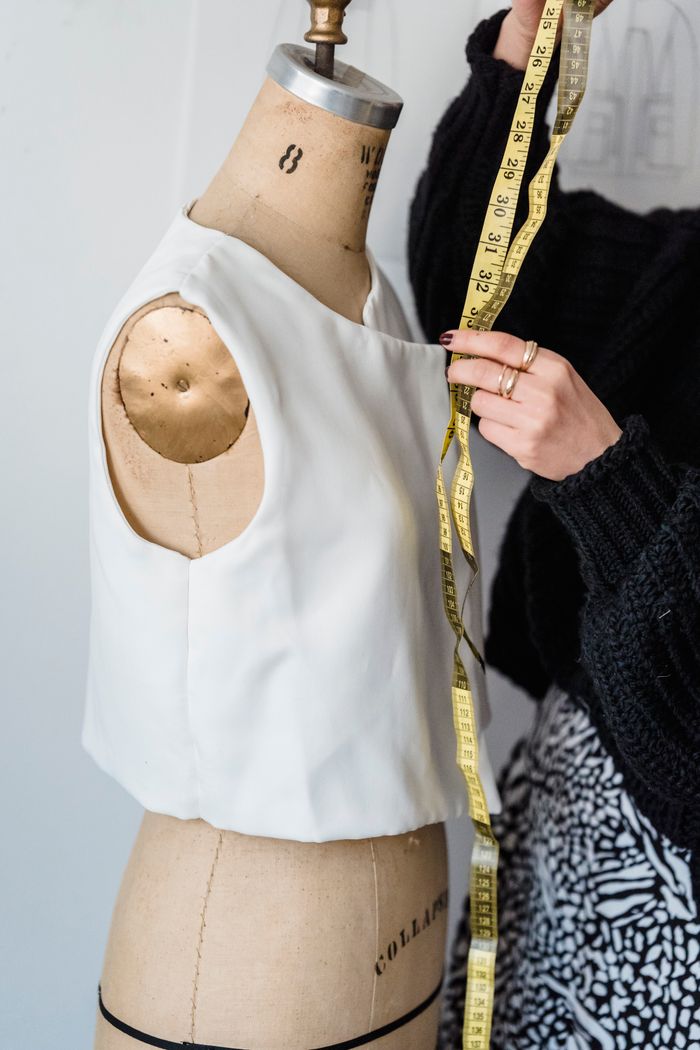 Measuring a mannequin for a denim refit