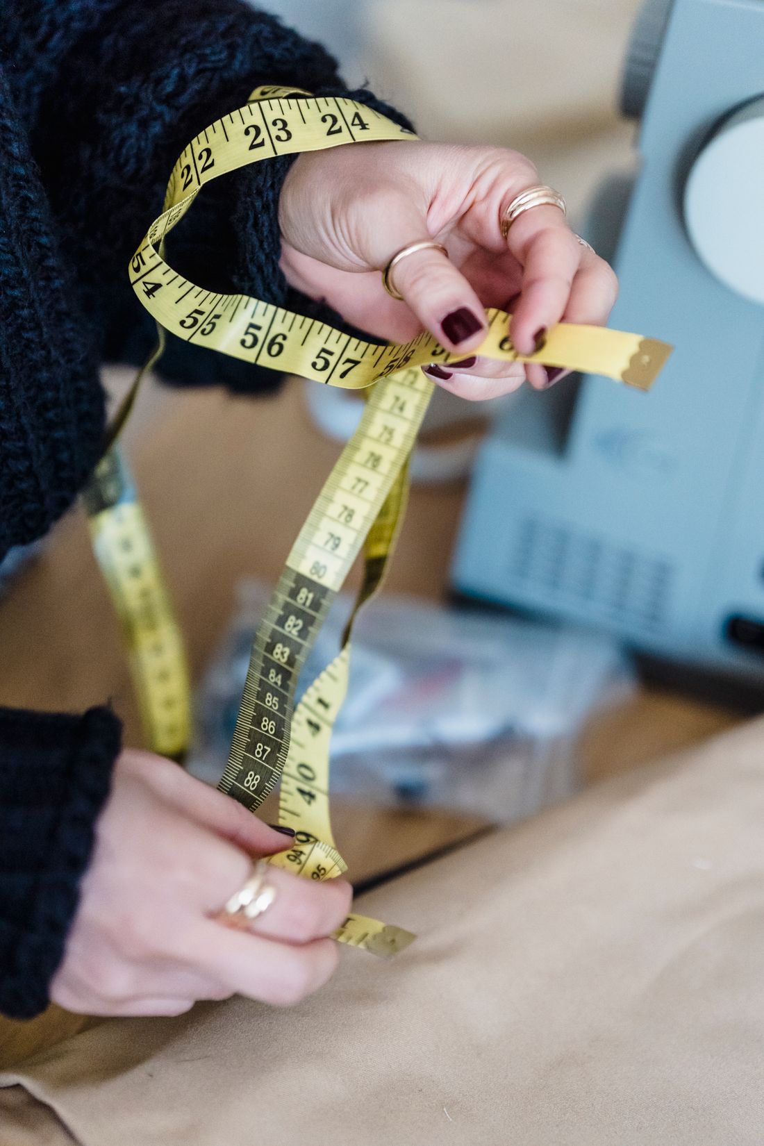 A tailor at work in the atelier
