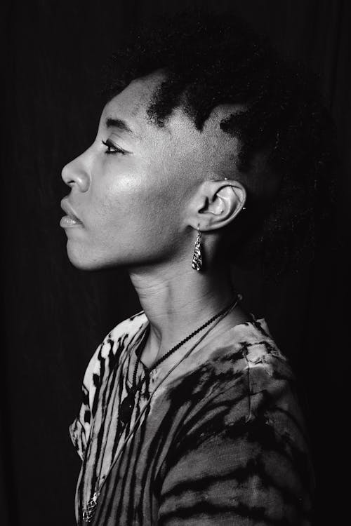 Kostenloses Stock Foto zu afro-haar, afroamerikaner-frau, einfarbig