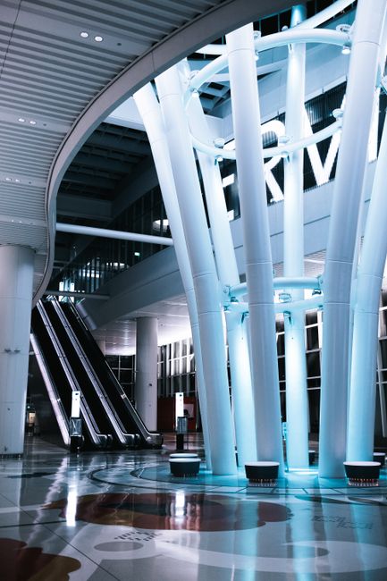 Elegant interior with futuristic design elements in San Francisco, California.